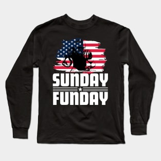 American Football Fan - Sunday funny Long Sleeve T-Shirt